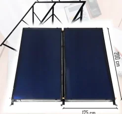 Collecteur solaire Thunder plat 2x 2,5m 1 pièce.