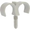 Collier cheville double en plastique pour gaines souples Ø 25mm, lot de 15