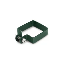 Collier de fixation carré 80 x 80 mm pour portillon grillagé Vert