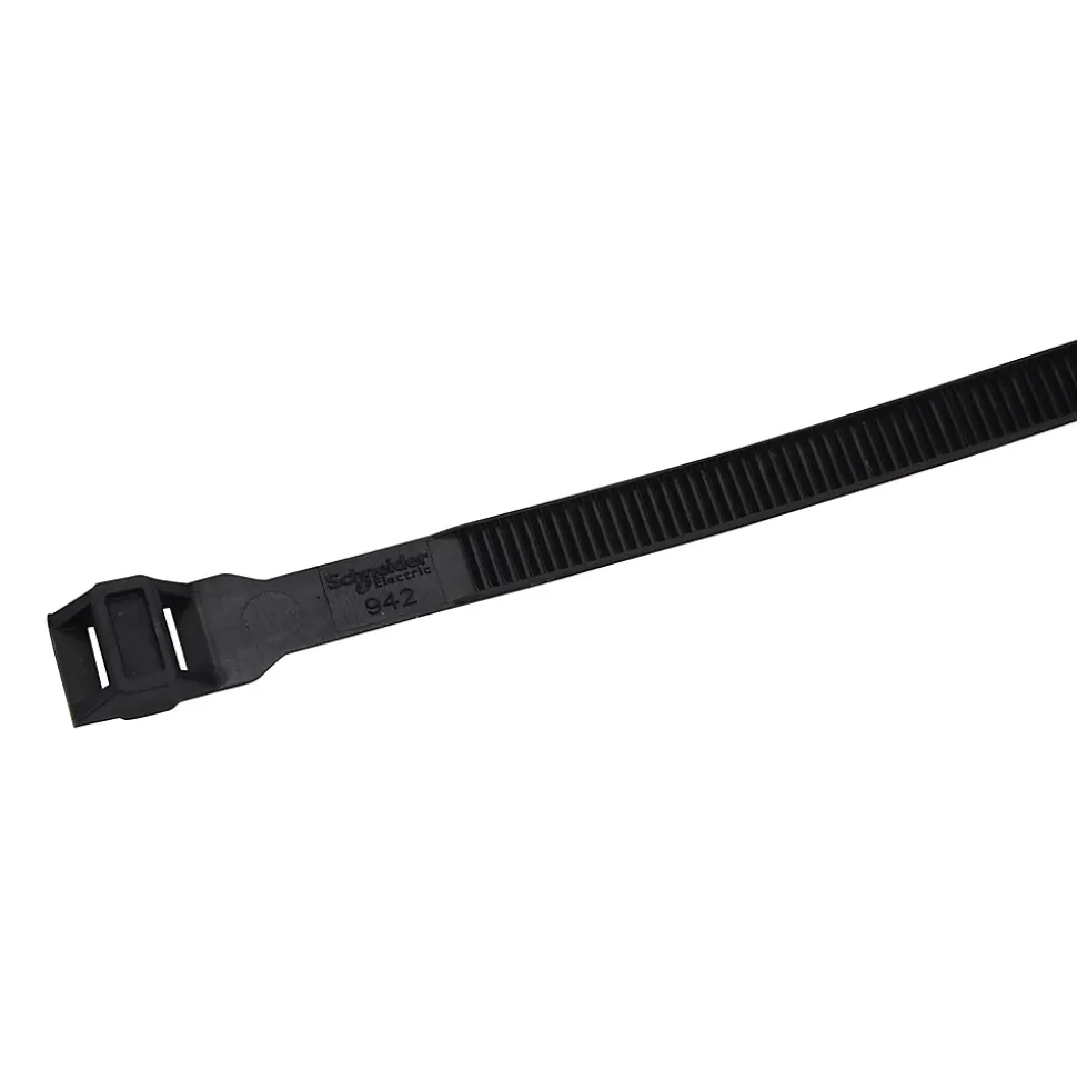 Collier de serrage en nylon 9 x 194 mm Schneider Electric noir, lot de 100