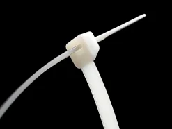 Colliers de fixation en nylon. Blancs. 2,5x100 - 100pces