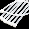 Colliers de fixation en nylon. Blancs. 2,5x200 - 100pces