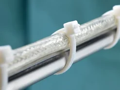 Colliers de fixation en nylon. Blancs. 4,8x300 - 100pces