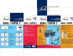 Combiné anti tartre Dualofiltre Super 2 + accessoires + Bypass