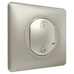 Commande générale sans fil Départ/Arrivée pour installation connectée Céliane with Netatmo titane