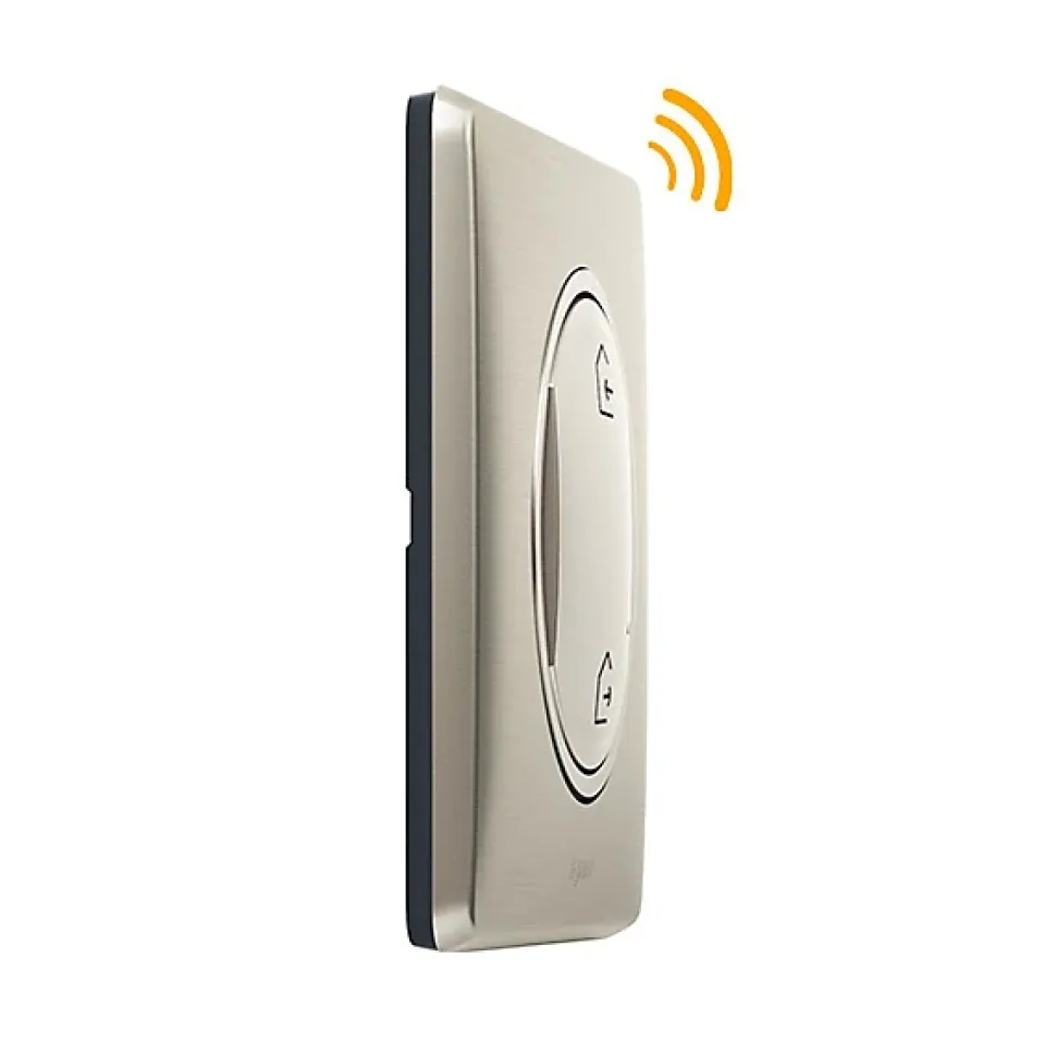 Commande générale sans fil Départ/Arrivée pour installation connectée Céliane with Netatmo titane
