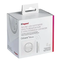 Commande générale sans fil Départ/Arrivée pour installation connectée Céliane with Netatmo blanc