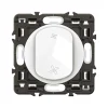 Commande poussoir de VMC Legrand Céliane blanc