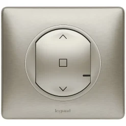 Commande sans fil pour interrupteur filaire de volet roulant connecté Céliane with Netatmo titane