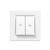 Commande volet roulant 2 boutons complet Schneider Electric Asfora blanc