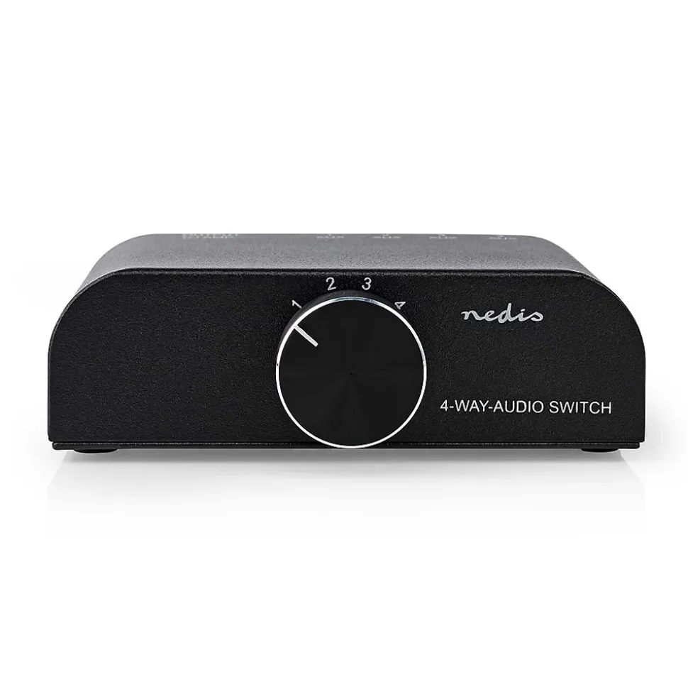 Commutateur audio 4 Ports Entrées 3x RCA NEDIS