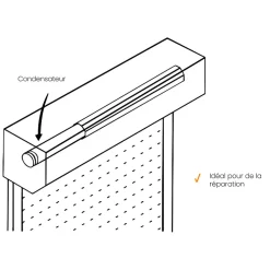 Condensateur, 40 uF, à Cosses, pour Appareils Electriques