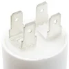 Condensateur de démarrage pour moteurs électriques, 450V, capacité : 80 microfarad, 4 broches / M8