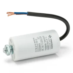 Condensateur de démarrage pour moteurs électriques, 450V, capacité : 6 microfarad, avec câble de 15cm