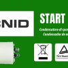 Condensateur de démarrage pour moteurs électriques, 450V, capacité : 20 microfarad, 4 broches / M8
