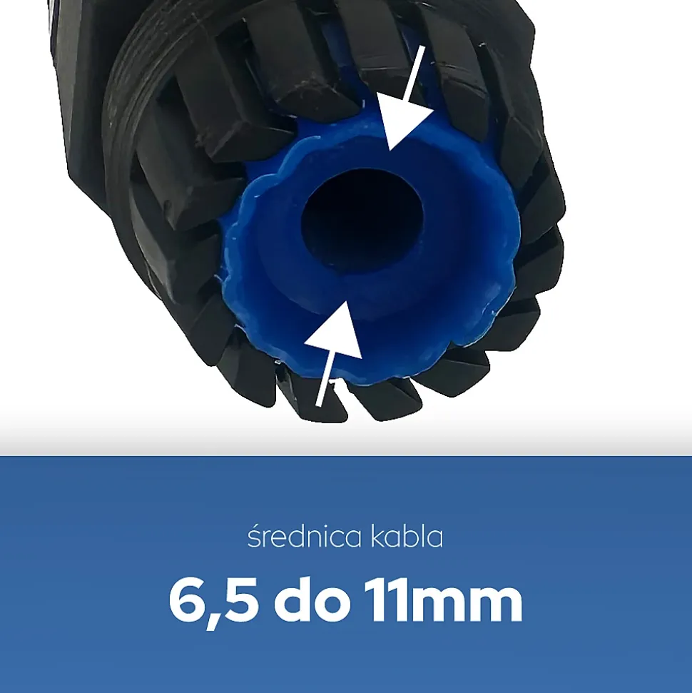 Connecteur de câble étanche IP68 3 fils noir
