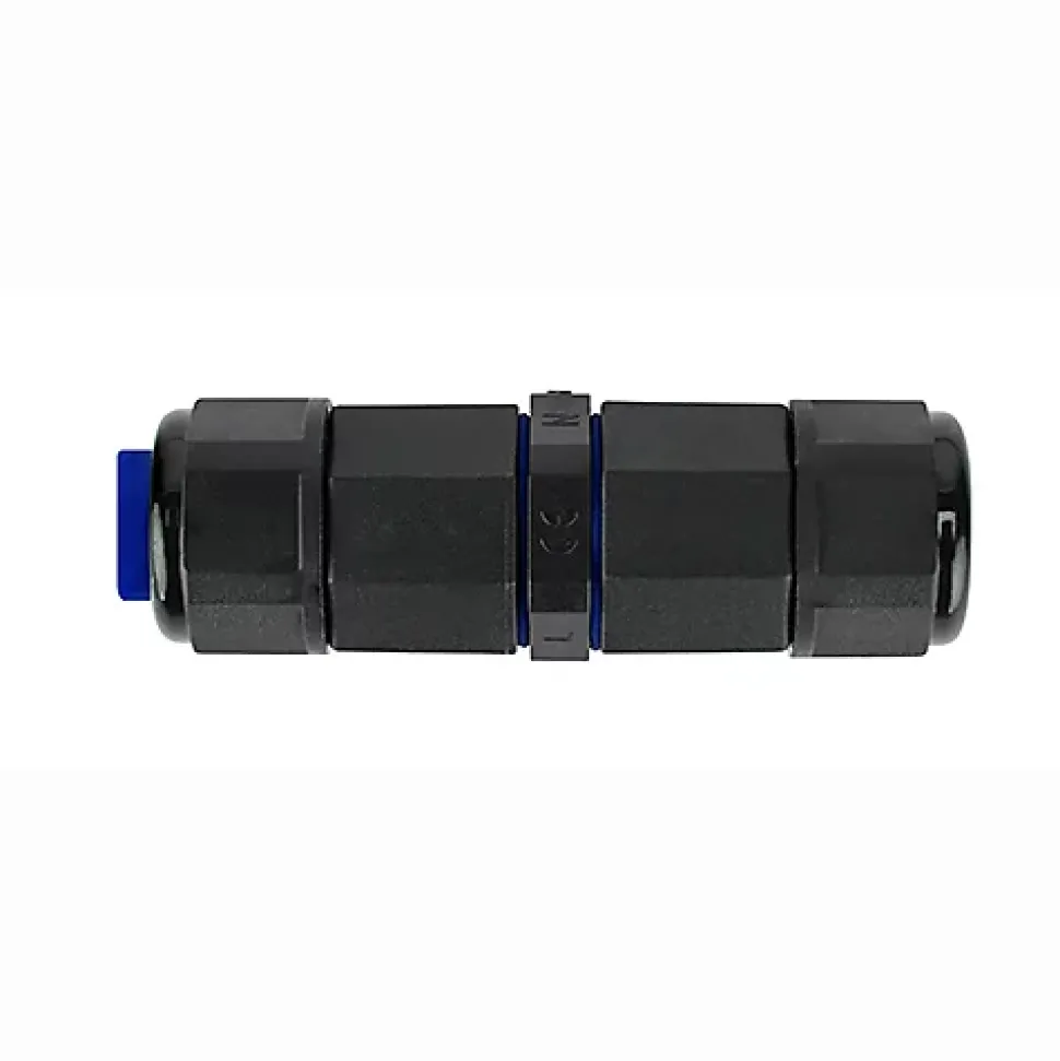 Connecteur de câble étanche IP68 3 fils noir