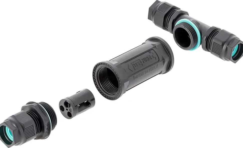 Connecteur en T tube 3 pôles IP68 Diall