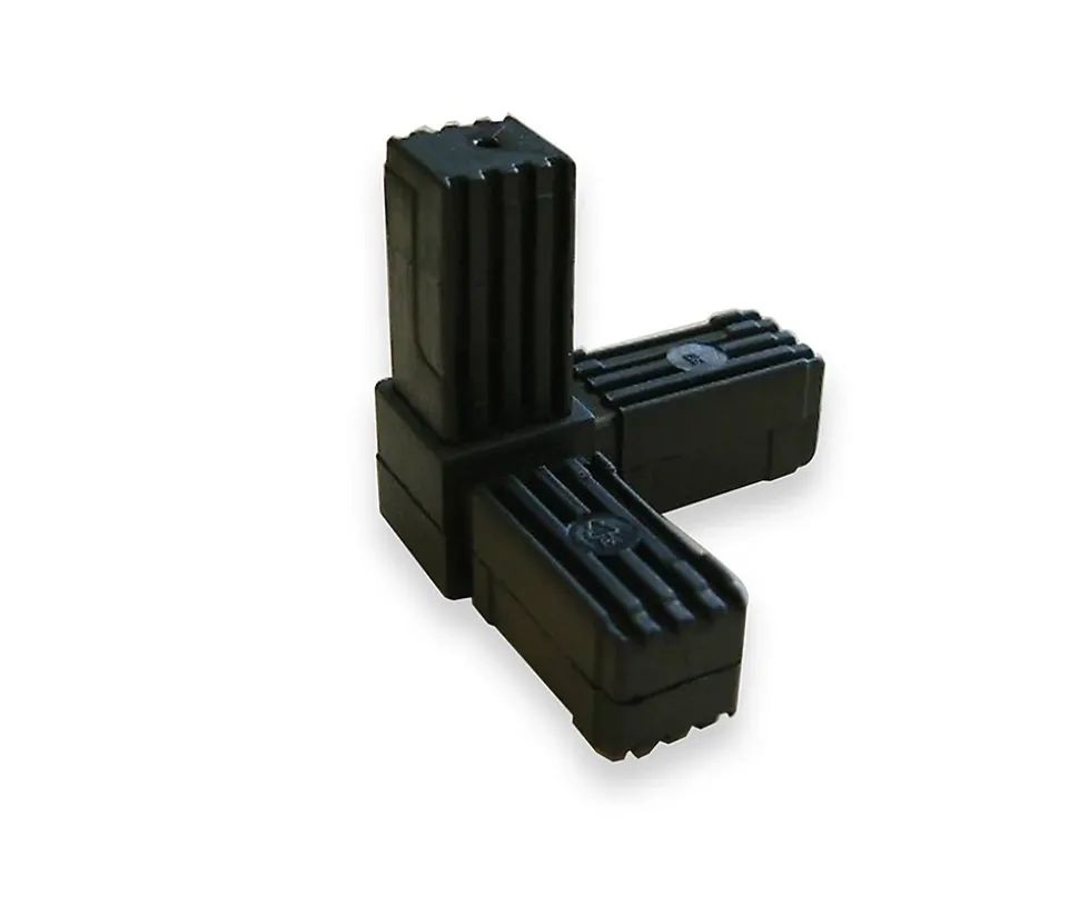 Connecteur triple pour tube carré Diall 20 x 20 mm horizontal et vertical