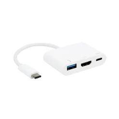 Convertisseur USB C mâle vers USB A / HDMI A / USB C femelle