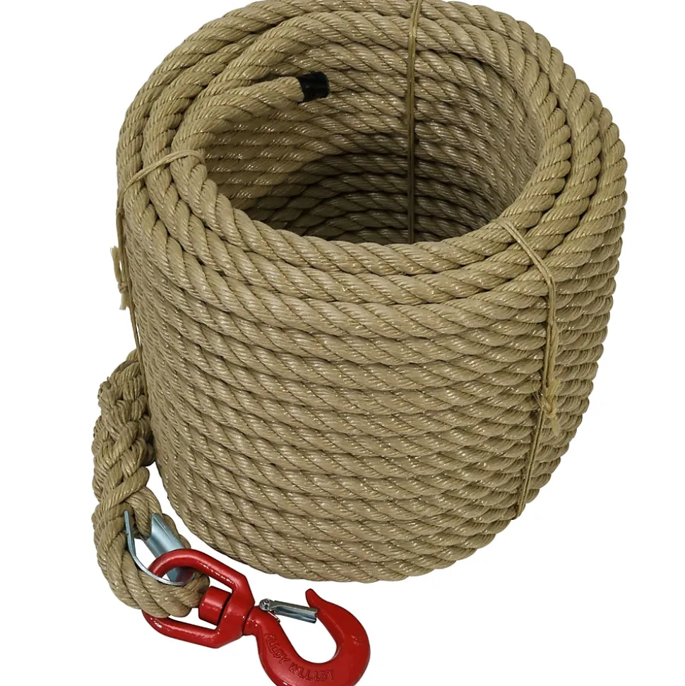 Corde à poulie avec crochet Diamètre20mm x 30 m WERKA PRO