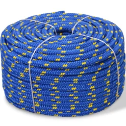 Corde de bateau Polypropylène 8 mm 100 m Bleu