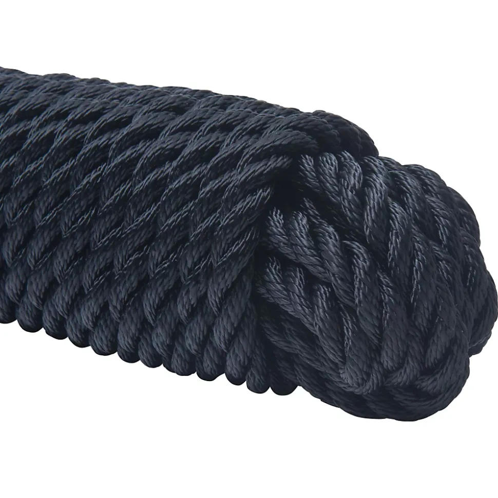 Corde noire polyester 10 mètres WERKA PRO