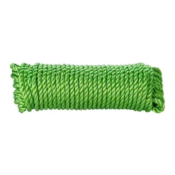 Corde torsadée en polypropylène verte DIALL ø8 mm, 25 m