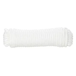 Corde tressée en polypropylène blanche DIALL ø5 mm, 10 m