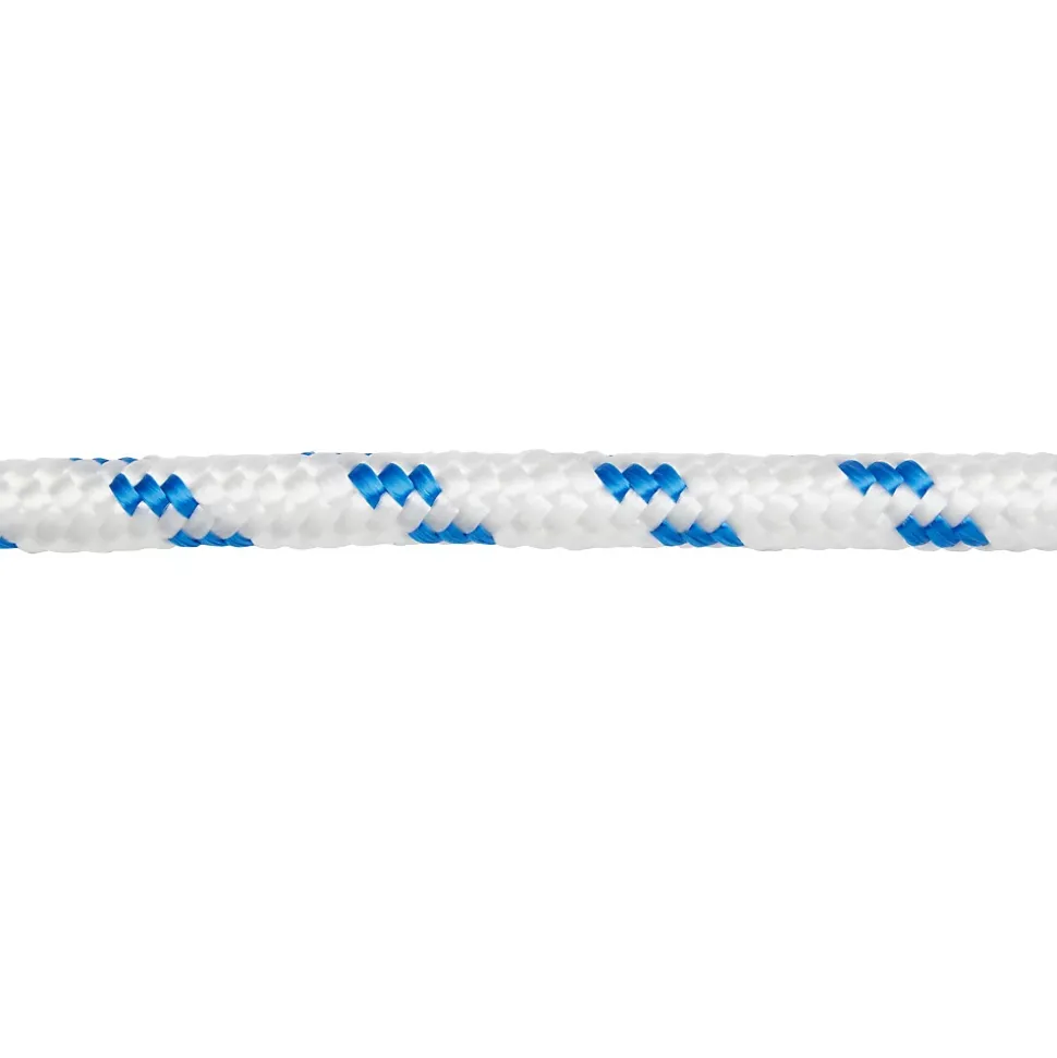 Corde tressée en polypropylène blanche et bleue DIALL ø12mm, 15 m