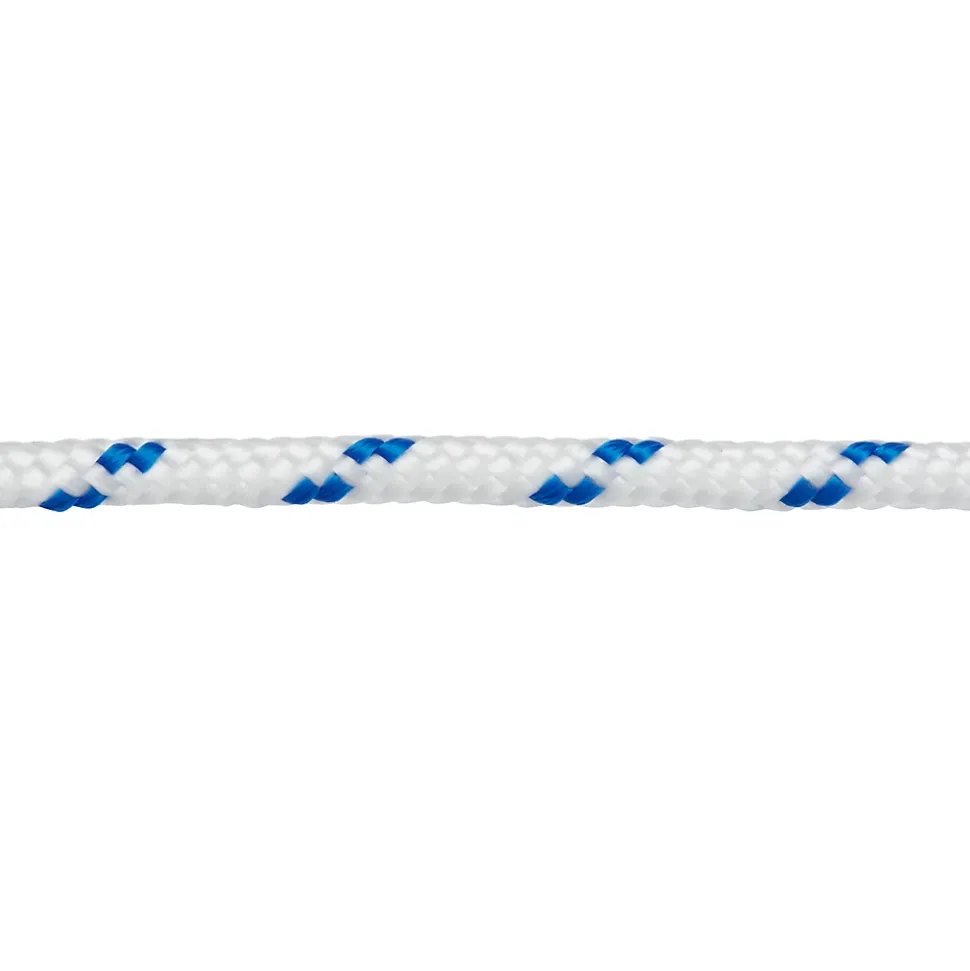 Corde tressée en polypropylène blanche et bleue Diall ø6 mm, 10 m