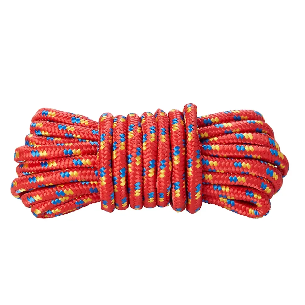 Corde tressée rouge ø9 mm, 7.5 m Diall