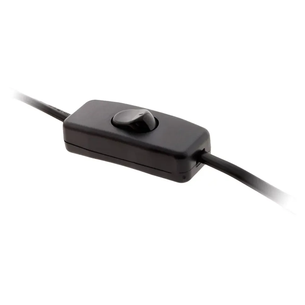 Cordon + interrupteur luminaire 1,5m - Noir - Zenitech