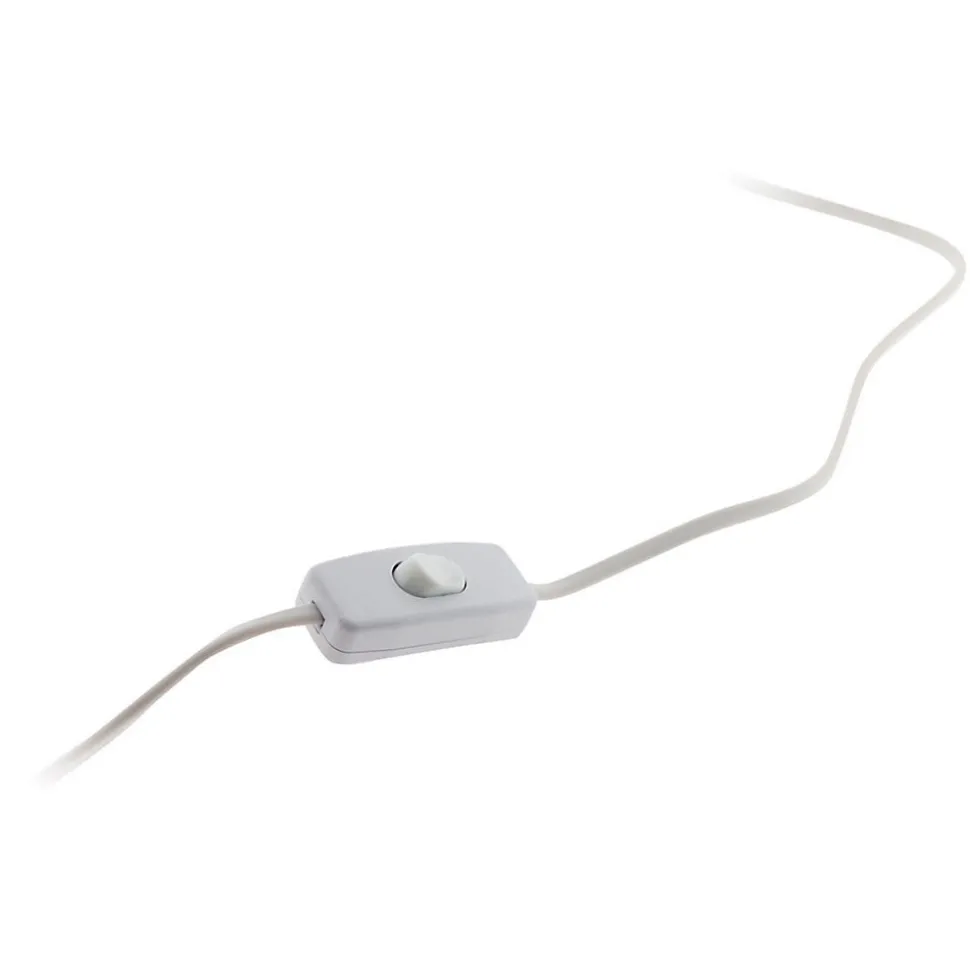Cordon + interrupteur luminaire 1,5m - Blanc - Zenitech