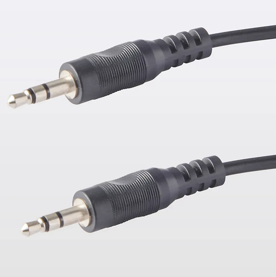 Cordon audio Jack 3.5 Mâle / Femelle noir Blyss Or, 3 m