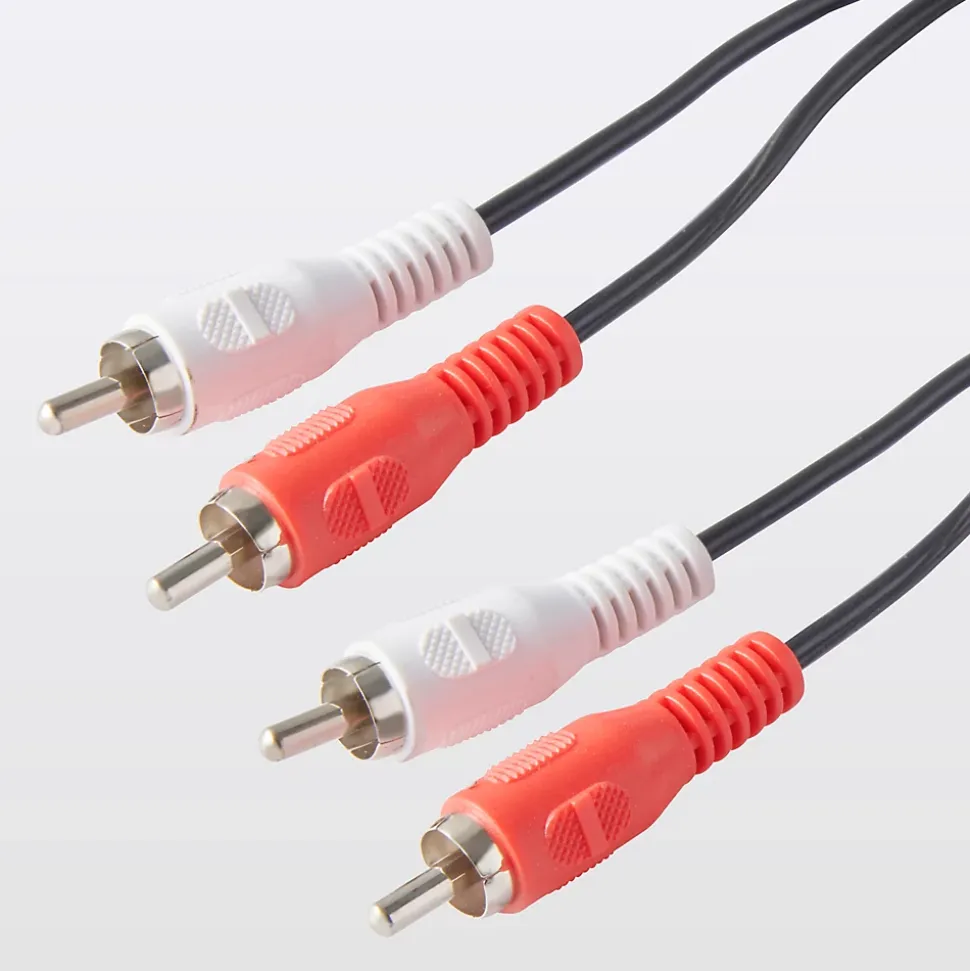 Cordon audio Jack 3.5 Mâle 2RCA Mâle noir Blyss, 1 m