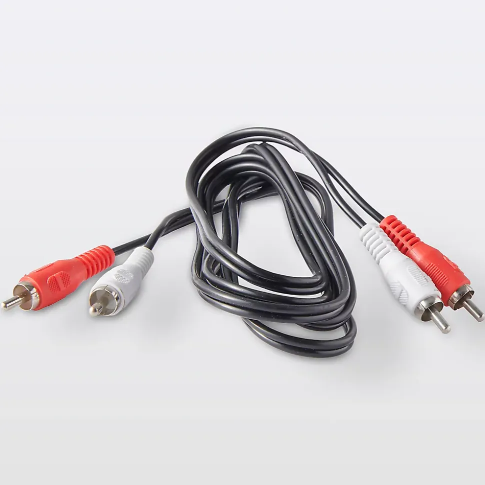 Cordon audio Jack 3.5 Mâle 2RCA Mâle noir Blyss, 1 m