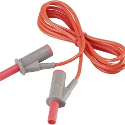 Cordon de mesure de sécurité 4 mm banane mâle - 1000 V, 10 A, accessoire de mesure électricien, garantie 3 ans.