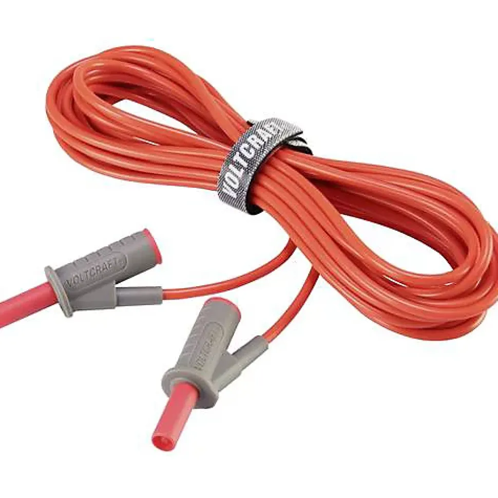 Cordon de mesure de sécurité 4 mm banane mâle - 1000 V, 10 A, accessoire de mesure électricien, garantie 3 ans.