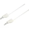 Cordon de mesure ultra-flexible 4 mm banane mâle - 10 A, accessoire de mesure pour électricien, garantie 3 ans.