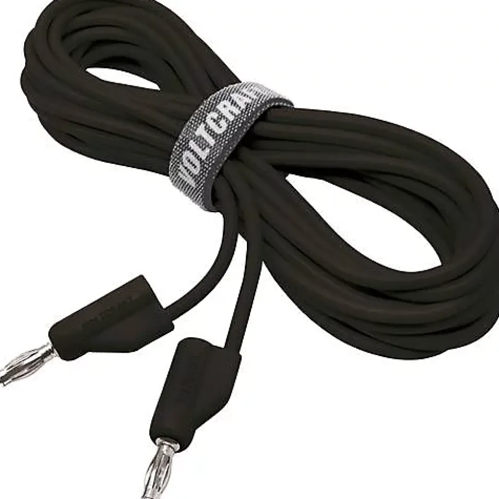 Cordon de mesure ultra-flexible 4 mm banane mâle - 10 A, accessoire de mesure pour électricien, garantie 3 ans.