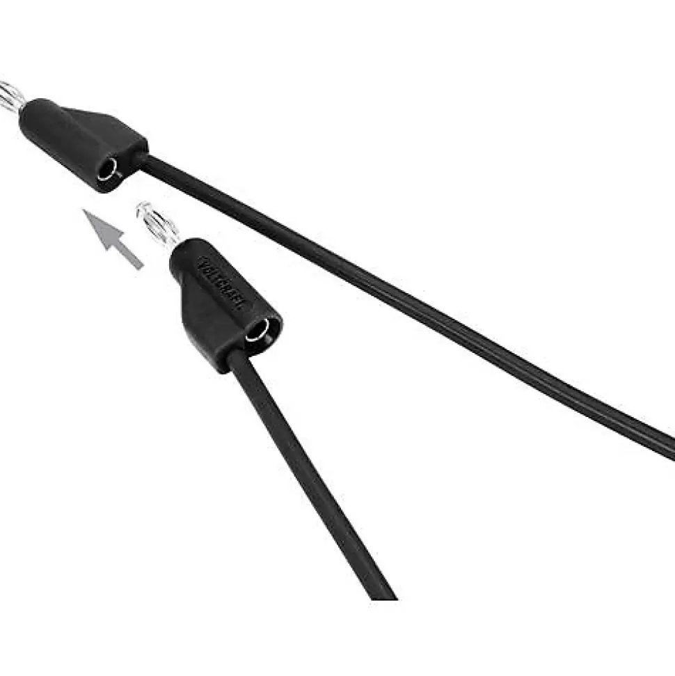 Cordon de mesure ultra-flexible 4 mm banane mâle - 10 A, accessoire de mesure pour électricien, garantie 3 ans.