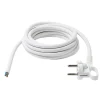 Cordon de rechange pour appareil avec mise à la terre Diall 16A H05VVF 3G1.5mm² 3m blanc