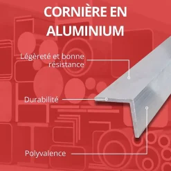 Corniere alu 30x30 ep 3 mm, Longueur : 3 metres - Comment Fer