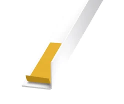 Cornière adhésive PVC blanc 10 x 10 mm, 2,5 m