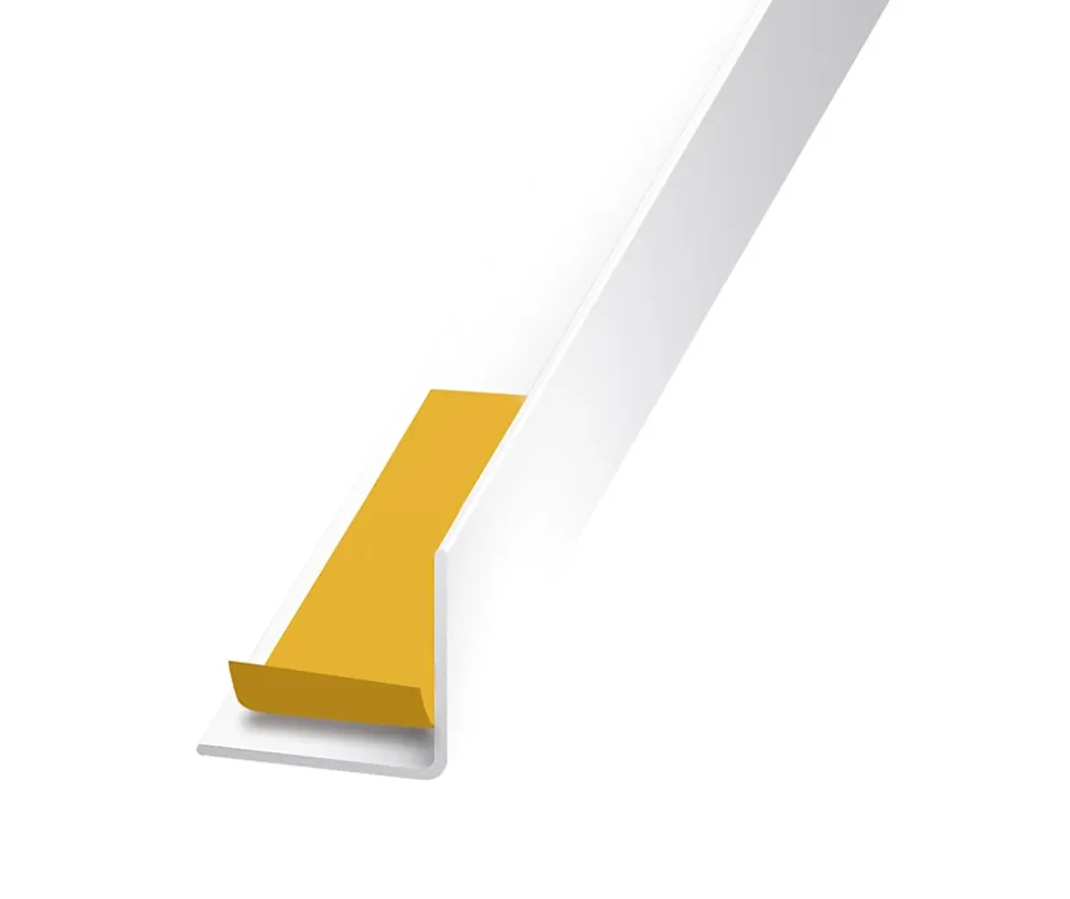 Cornière aluminium blanc auto-adhésive 25 x 25 mm, 1.30 m