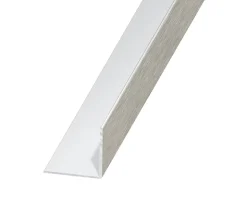 Cornière aluminium brossé 15 x 15 mm, 1 m