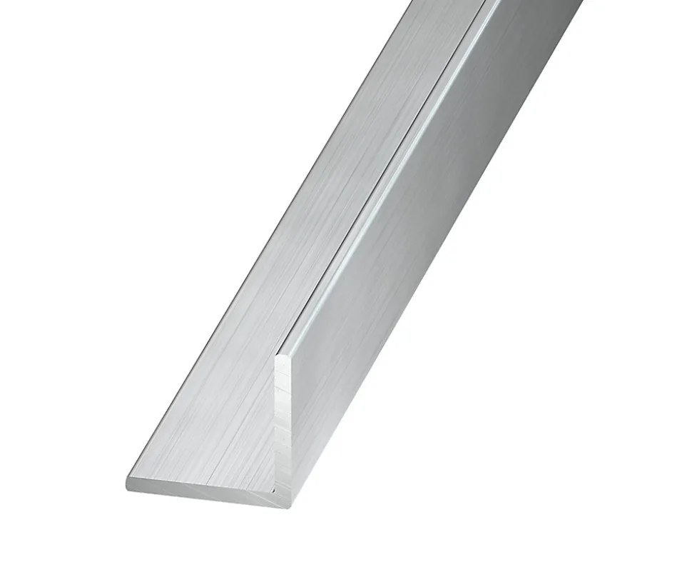 Cornière aluminium brut 15 x 15 mm, 1 m
