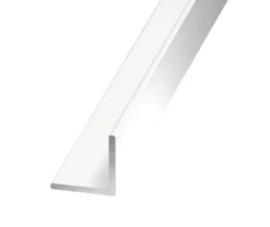 Cornière égale aluminium laqué blanc 30 x 30 mm, 1 m