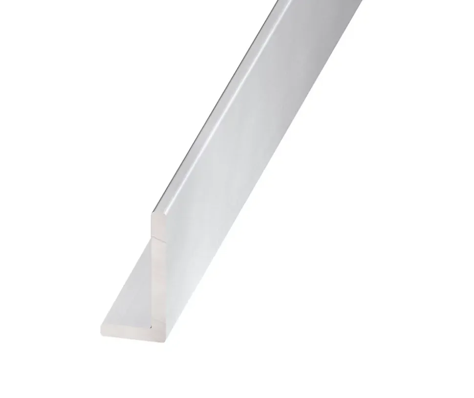 Cornière inégale alu anodisé incolore 40 x 20 mm, 1 m